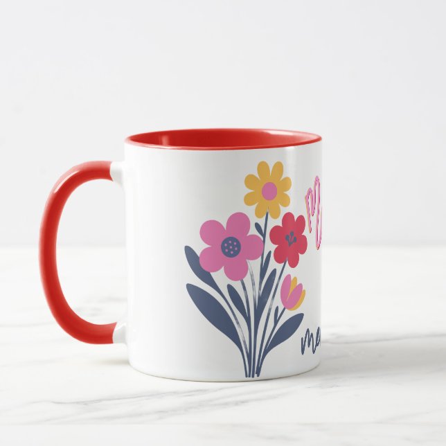 Mother day modern design mug (Left)