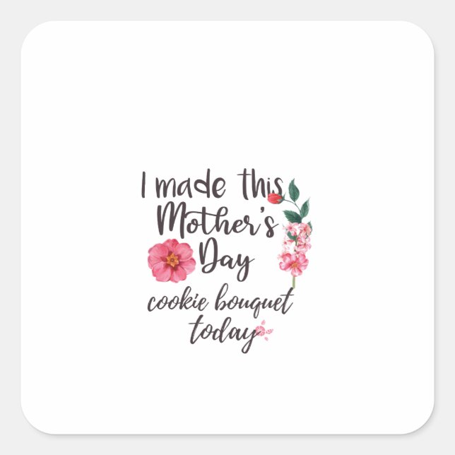 mother day stiker square sticker (Front)