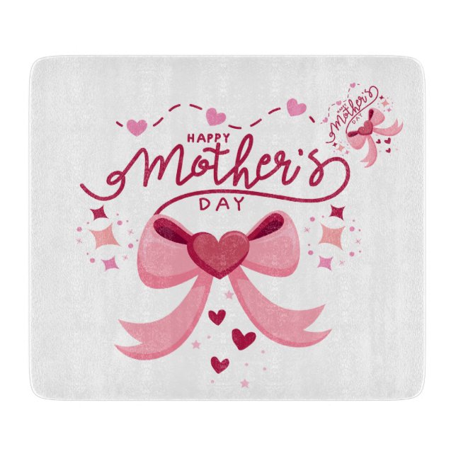 Mother Day Trendy Designed Apron Cutting Board (Front)