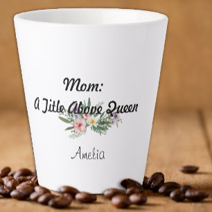 Mother day wildflower Gratitude Latte Mug