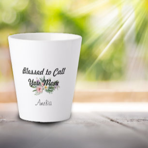 Mother day wildflower Gratitude Latte Mug