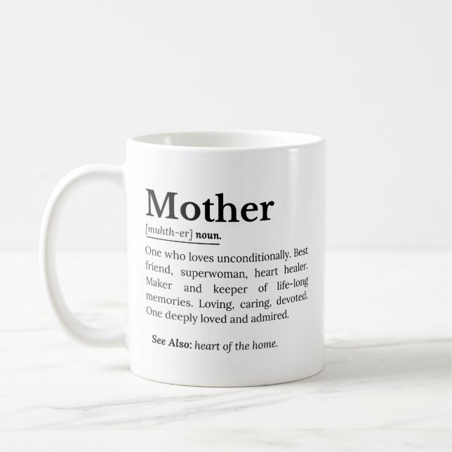 Mother Definition  Coffee Mug (Left)