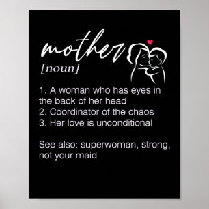 Mother definition Happy Mother’s Day Poster