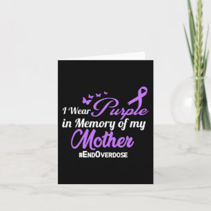 Mother Drug Overdose Awareness Memory Card