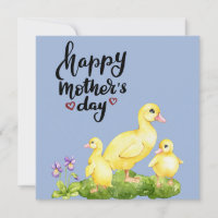 Mother Duck and Ducklings Drawing