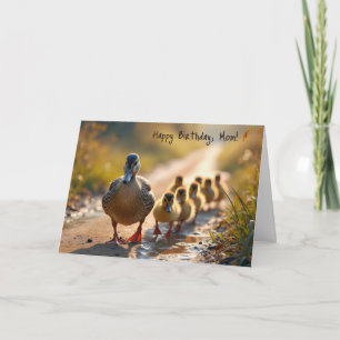 Mother Duck Birthday Card