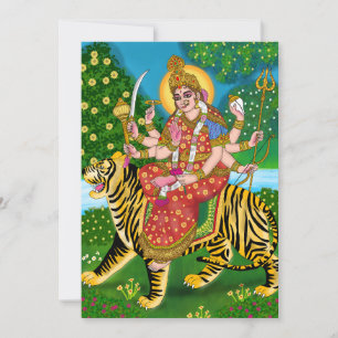 Mother Durga Greeting Card