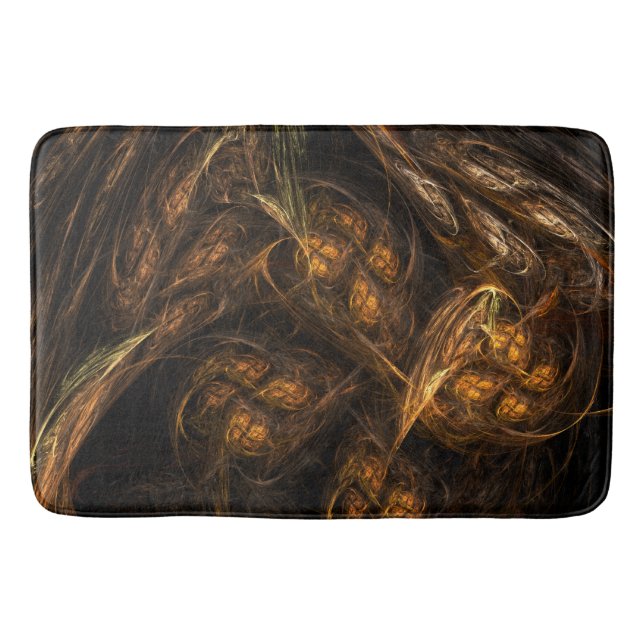 Mother Earth Abstract Art Bath Mat (Front)