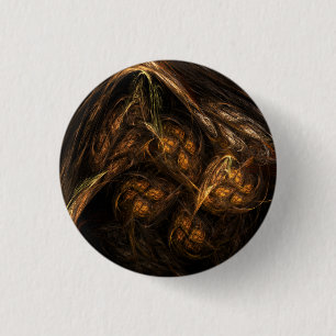 Mother Earth Abstract Art Button (round)