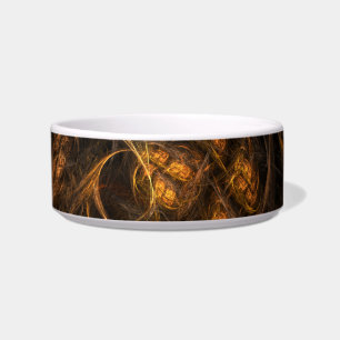Mother Earth Abstract Art Cat Bowl