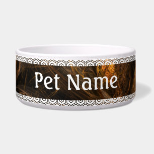 Mother Earth Abstract Art Dog Bowl