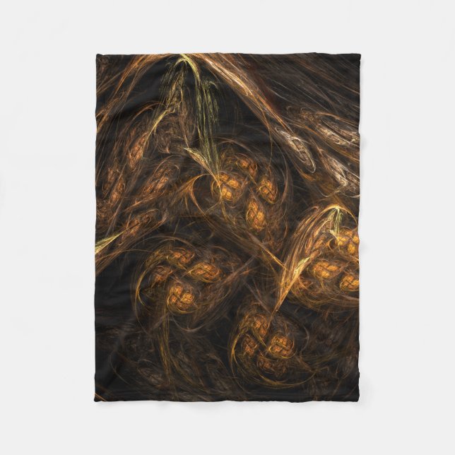 Mother Earth Abstract Art Fleece Blanket (Front)