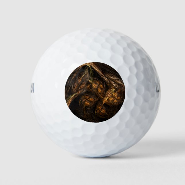 Mother Earth Abstract Art Golf Balls (Front)