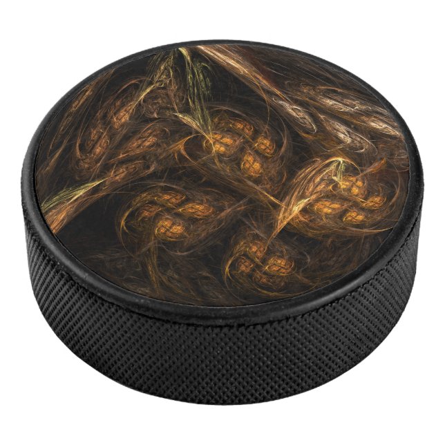 Mother Earth Abstract Art Hockey Puck (3/4)