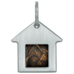 Mother Earth Abstract Art House Pet Tag