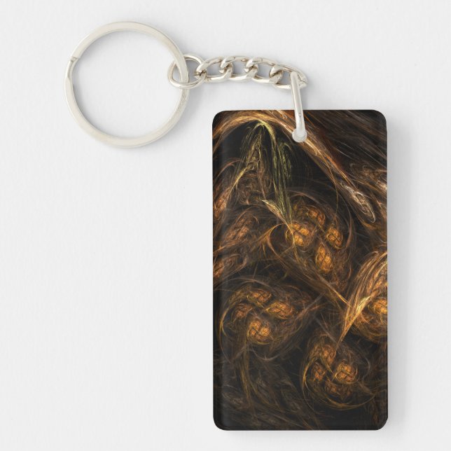 Mother Earth Abstract Art Key Ring (Front)