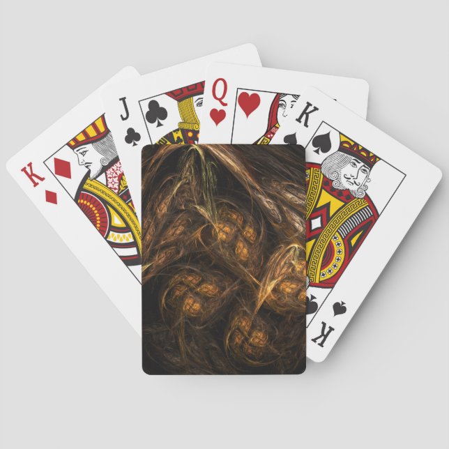 Mother Earth Abstract Art Playing Cards (Back)