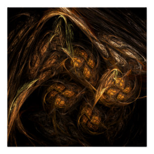 Mother Earth Abstract Art Poster