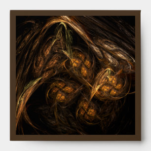 Mother Earth Abstract Art Square Envelope