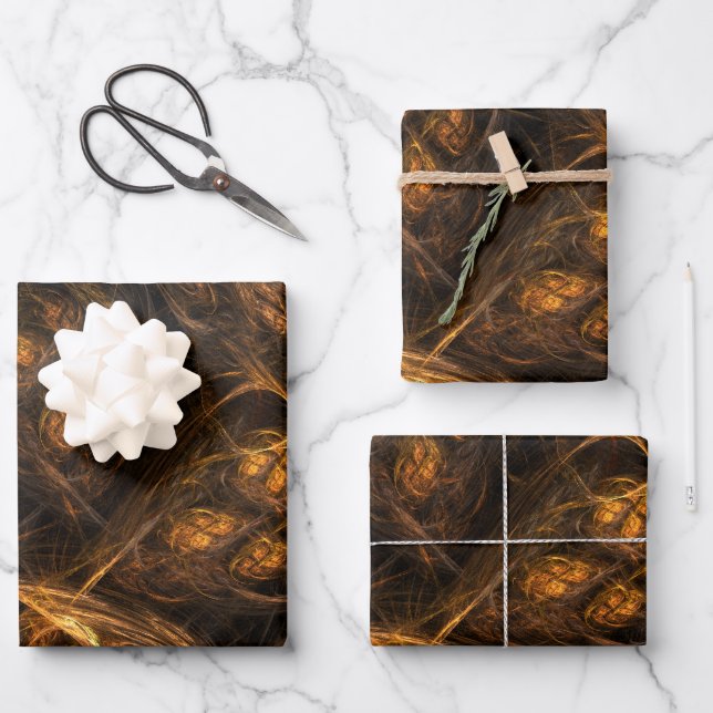 Mother Earth Abstract Art Wrapping Paper Sheet (Front)