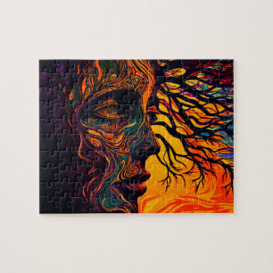 Mother Earth as a Tree Jigsaw Puzzle