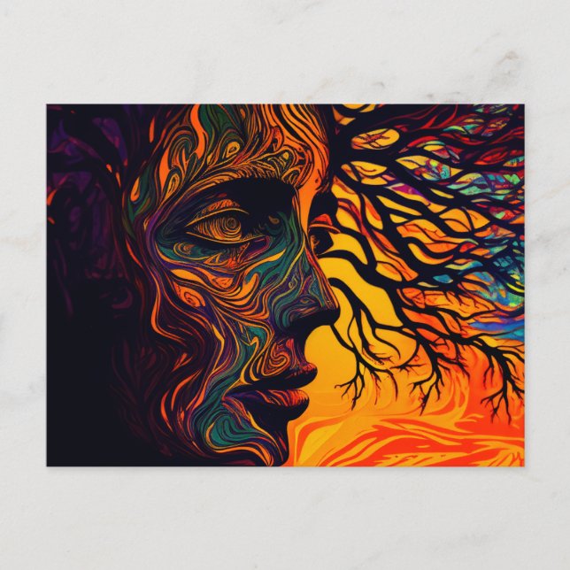 Mother Earth as a Tree Postcard (Front)