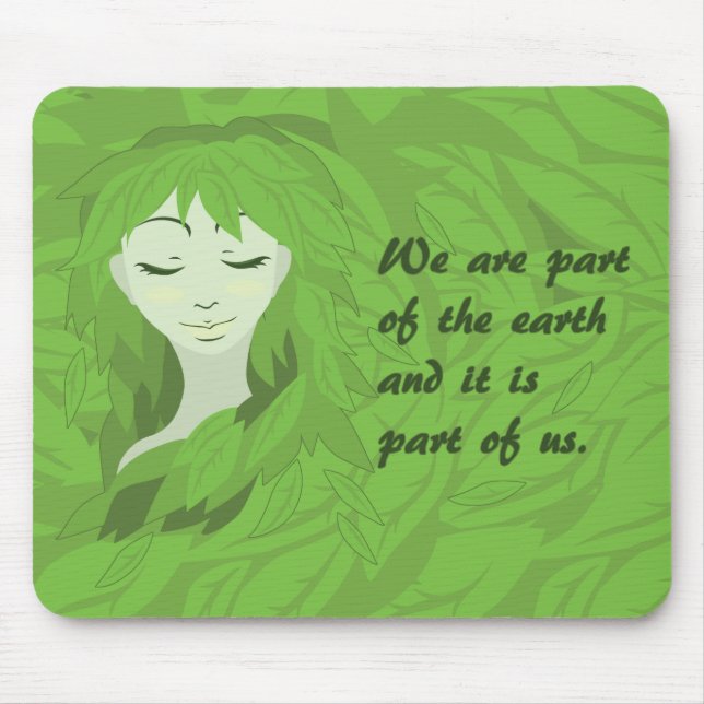 Mother Earth (Asleep) Mouse Pad (Front)