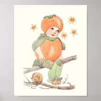 Mother Earth Children - Little Ms Persimmon Poster