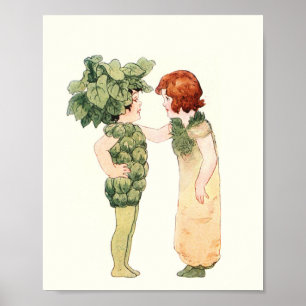 Mother Earth Children - Miss Brussels Sprout Poster