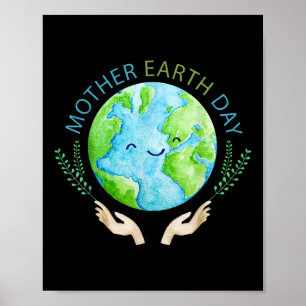 Mother Earth Day Support For Environmental Protect Poster