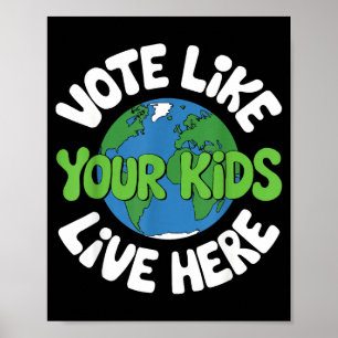 Mother earth environmentalist climate change earth poster
