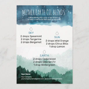 Mother Earth Essential Oil Diffuser Blends Invitation