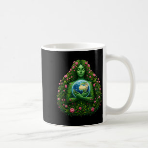 Mother earth huging the planet earth day save coffee mug