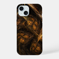 Mother Earth Modern Abstract Art Golden Fractal
