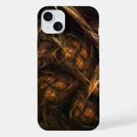 Mother Earth Modern Abstract Art Golden Fractal
