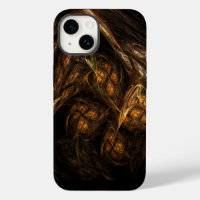 Mother Earth Modern Abstract Art Golden Fractal