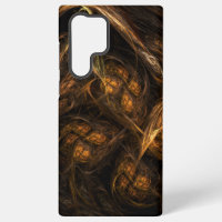 Mother Earth Modern Abstract Art Golden Fractal