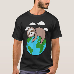 Mother Earth Sloth Pro Environment Cool Earth Day T-Shirt