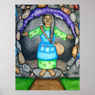 Mother Earth Welcomes you by Rita Loyd Poster