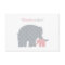 Mother Elephant Pink Grey Dots Baby Shower