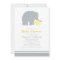 Mother Elephant Yellow Grey Dots Baby Shower