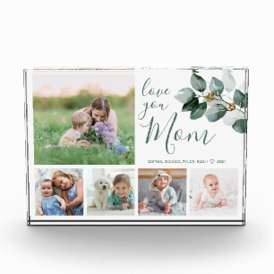 Mother Family Photo Collage Watercolor Eucalyptus