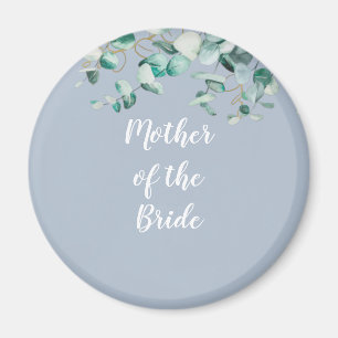 Mother Father of the Bride Personalised Dusty Blue Magnet