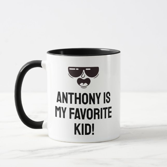 Mother/Father's Day Favourite Kid Custom Name Mug (Left)