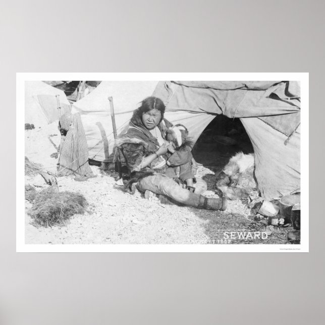 Mother Feeding Child Alaska 1907 Poster (Front)