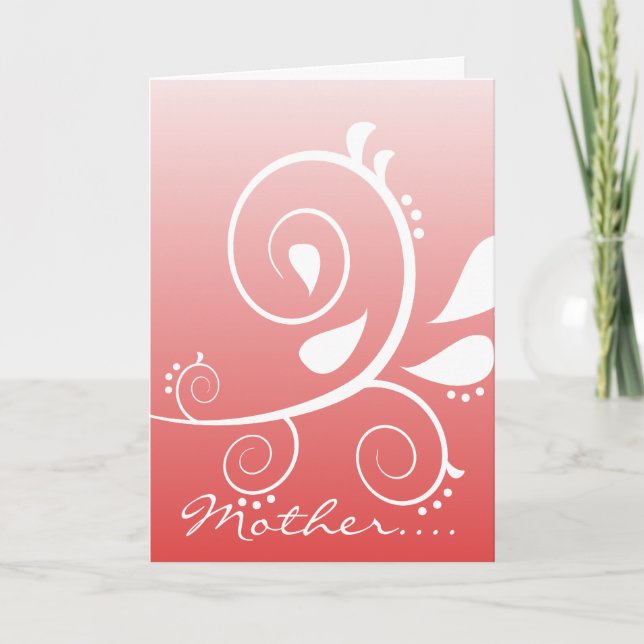 Mother Floral Greeting Cards (Front)