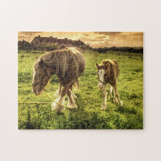 Mother & Foal Horse Jigsaw Puzzle (Horizontal)
