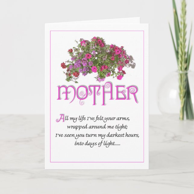 Mother for Mothers Day ...All My Life... Card (Front)