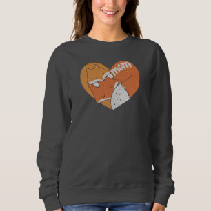 Mother Fox and Baby Fox Love Sweatshirt