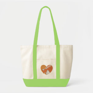 Mother Fox and Baby Fox Love Tote Bag